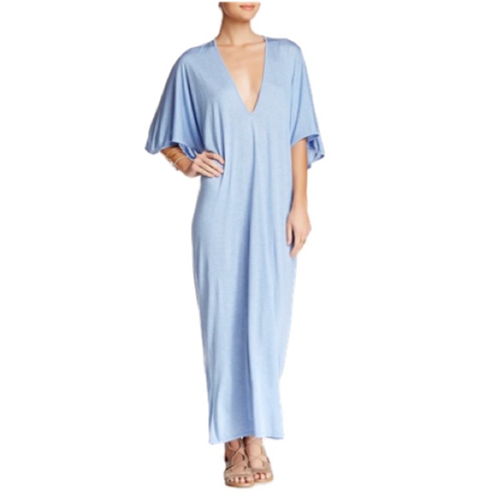 Riller & Fount Robyn Caftan Maxi Dress in Pacifico